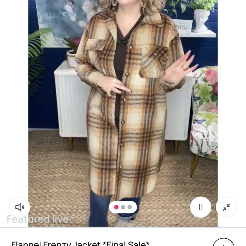 New-Panache Apparel Co-Flannel Jacket - Picture 3 of 6